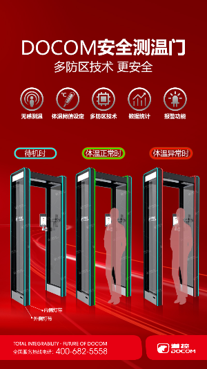 找认证：安全测温门，红外热成像测温