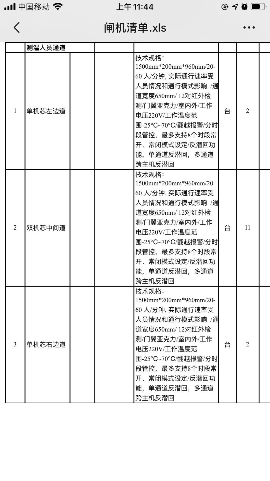 找产品：人脸测温通道闸