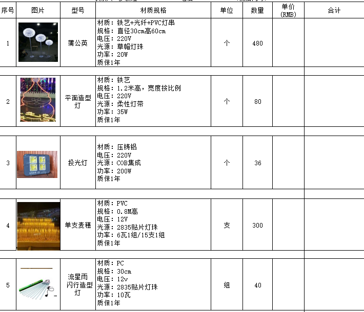 找产品：广场灯具(如图)